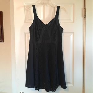BONGO Sleeveless Strap Lace Black Dress Juniors 7